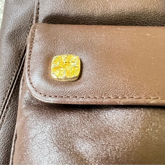 70’s STONE MOUNTAIN SADDLE RIVER BROWN LEATHER CROSSBODY NWT - Picture 6 of 7